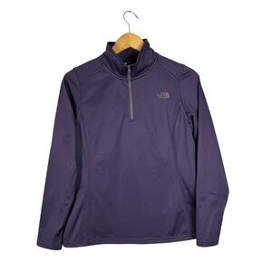 The North Face Quarter Zip Purple Pullover Womens Size Medium